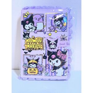 Sanrio Kuromi Sweet Diary Journal Lilac Purple Gingham Ruffle Kawaii Kreps